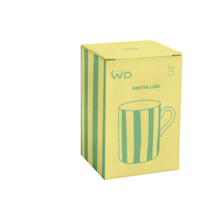 MUG IN STONEWARE GIALLA