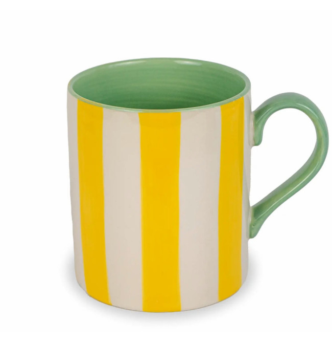 MUG IN STONEWARE GIALLA