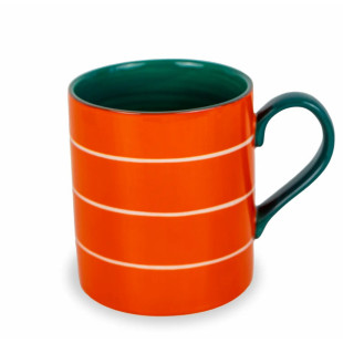 MUG IN STONEWARE ARANCIONE