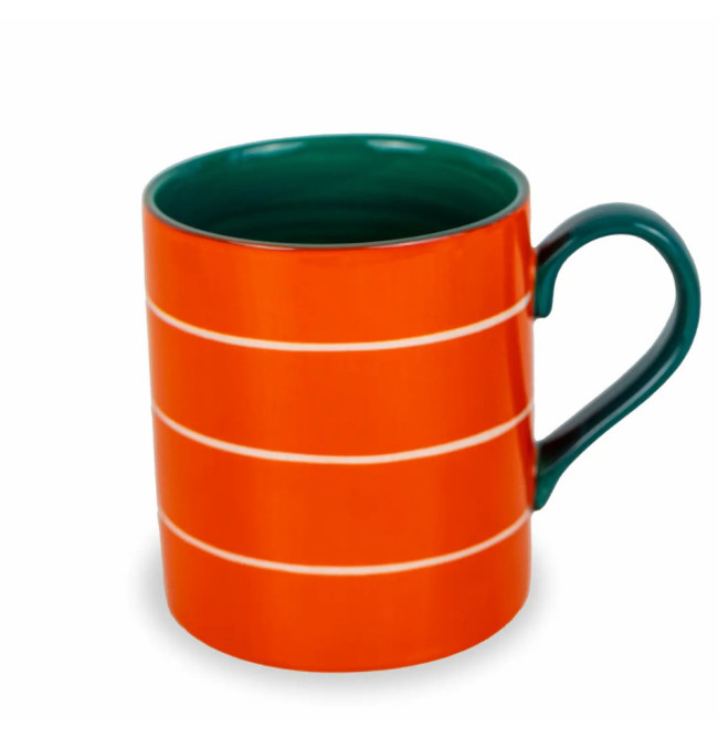 MUG IN STONEWARE ARANCIONE