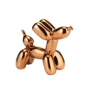 CANE PALLONCINO 9CM - ORO ROSA