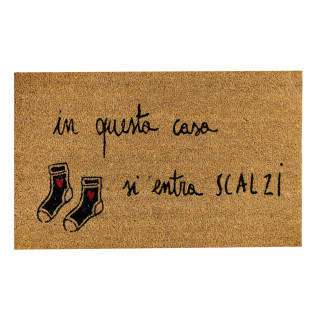 ZERBINO "SI ENTRA SCALZI"