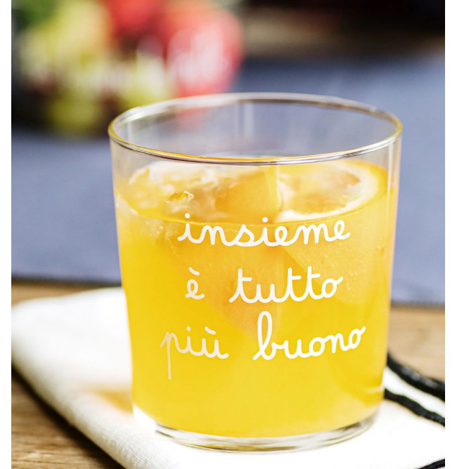 BICCHIERE "INSIEME E' TUTTO PIU' BUONO"