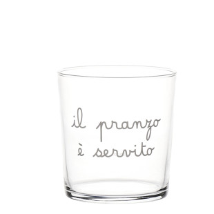 BICCHIERE "IL PRANZO E' SERVITO"