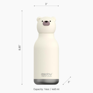 BOTTIGLIA TERMICA ASOBU "WHITE BEAR"