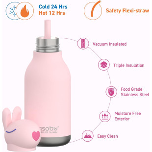 BOTTIGLIA TERMICA ASOBU "PINK BUNNY"