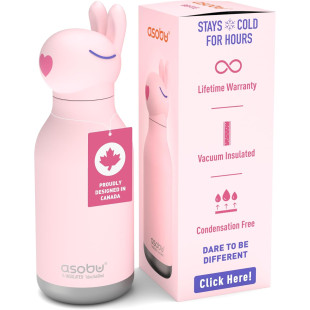 BOTTIGLIA TERMICA ASOBU "PINK BUNNY" 460ML