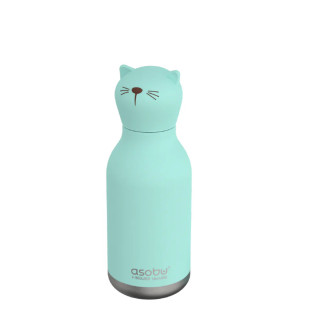 BOTTIGLIA TERMICA ASOBU "TEAL CAT" 460ML