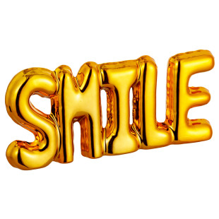 SCRITTA SMILE ORO