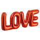SCRITTA LOVE ROSSO