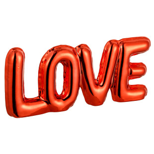 SCRITTA LOVE ROSSO