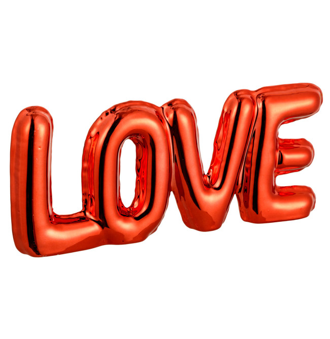 SCRITTA LOVE ROSSO