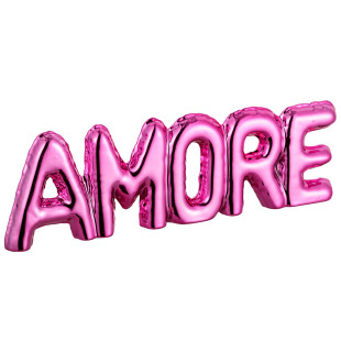 SCRITTA AMORE FUXIA