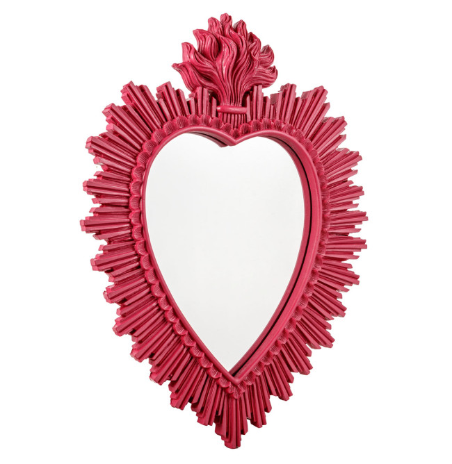 SPECCHIO EX VOTO RESINA AMARANTO