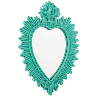 SPECCHIO EX VOTO RESINA TURCHESE