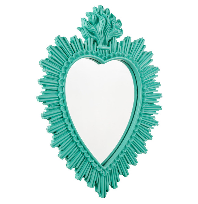 SPECCHIO EX VOTO RESINA TURCHESE