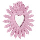 SPECCHIO EX VOTO RESINA ROSA CON RAGGI