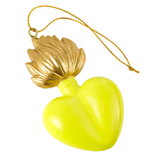 PENDENTE EX VOTO RESINA FIAMMA GIALLO