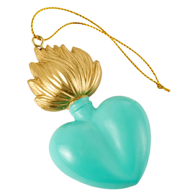 PENDENTE EX VOTO RESINA FIAMMA TURCHESE