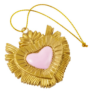 PENDENTE EX VOTO RESINA ROSA