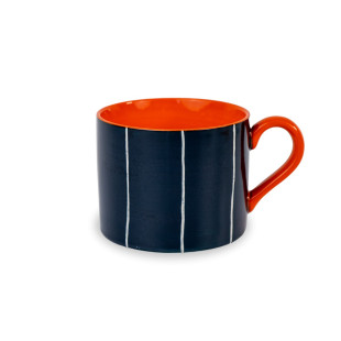 TAZZA COLAZIONE IN STONEWARE BLU NOTTE