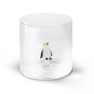 BICCHIERE DECORO PINGUINO
