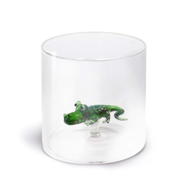 BICCHIERE DECORO ALLIGATORE