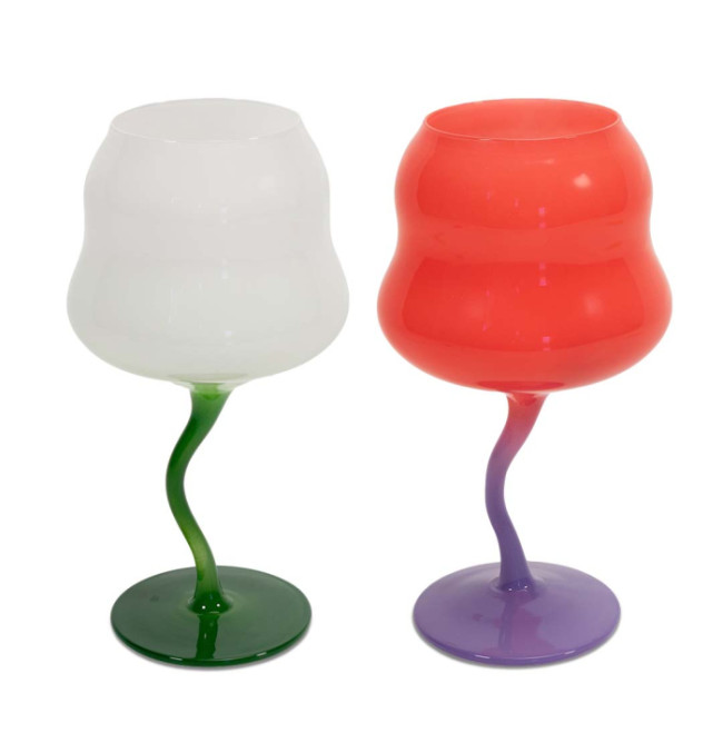 SET 2 CALICI COCKTAIL SAMARCANDA VERDE - ROSA