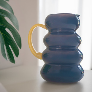 BROCCA IN VETRO BLU