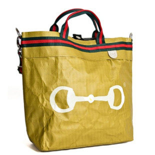 BORSA MANIFATTURE PICO - STRIPES GIALLA