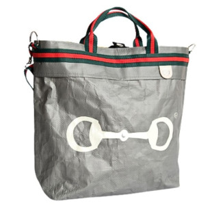 BORSA MANIFATTURE PICO - STRIPES GRIGIO