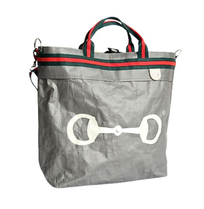 BORSA MANIFATTURE PICO - STRIPES GRIGIA