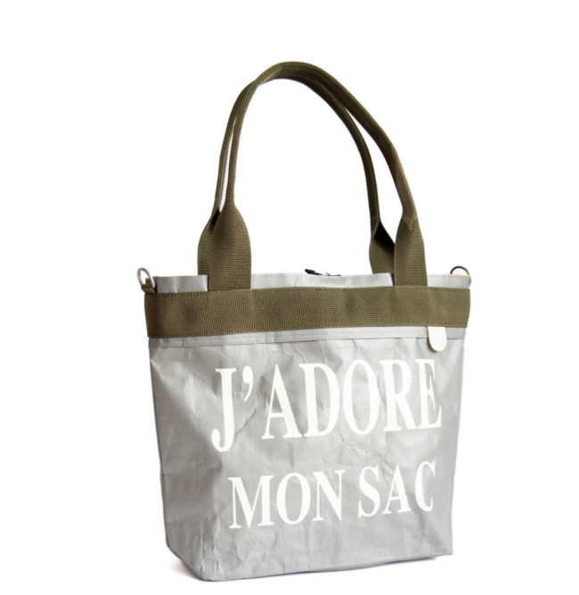 BORSA MANIFATTURE PICO - J'ADORE MON SAC GRIGIO