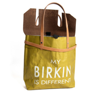 BORSA MANIFATTURE PICO - MY BIRKIN IS DIFFERENT GIALLO OCRA