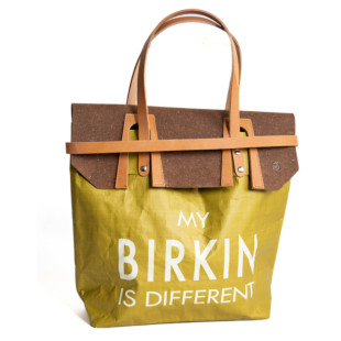 BORSA MANIFATTURE PICO - MY BIRKIN IS DIFFERENT GIALLO OCRA