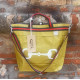 BORSA MANIFATTURE PICO - STRIPES GIALLA