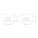 SET DUE TAZZE &quot;RICORDATI DI ESSERE FELICE&quot; 480ML