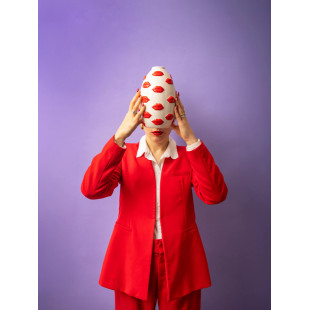 VASO MOUTH RED GRANDE