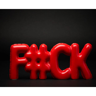 SCRITTA DECORATIVA FUCK RED