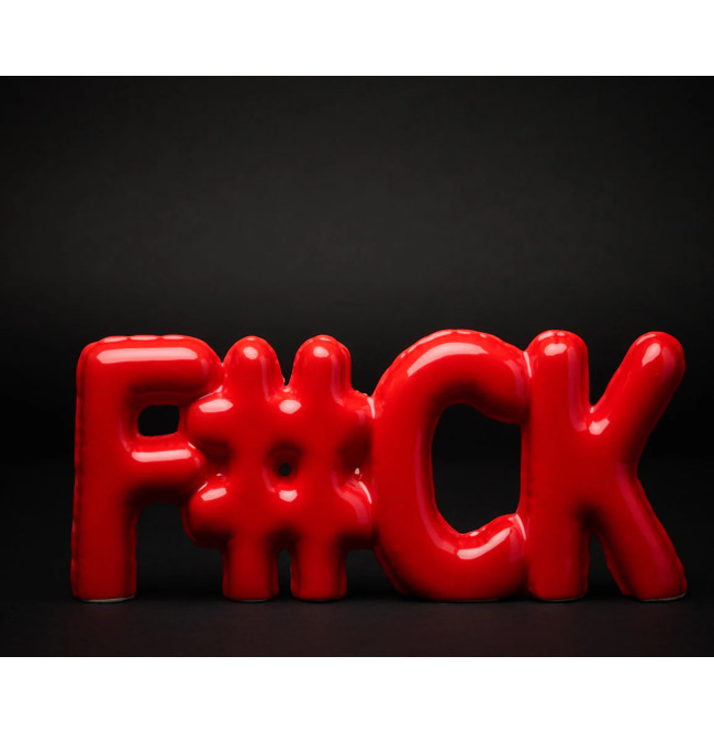 SCRITTA DECORATIVA FUCK RED
