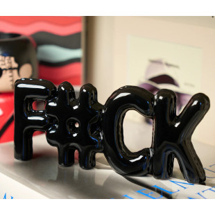 SCRITTA DECORATIVA FUCK BLACK