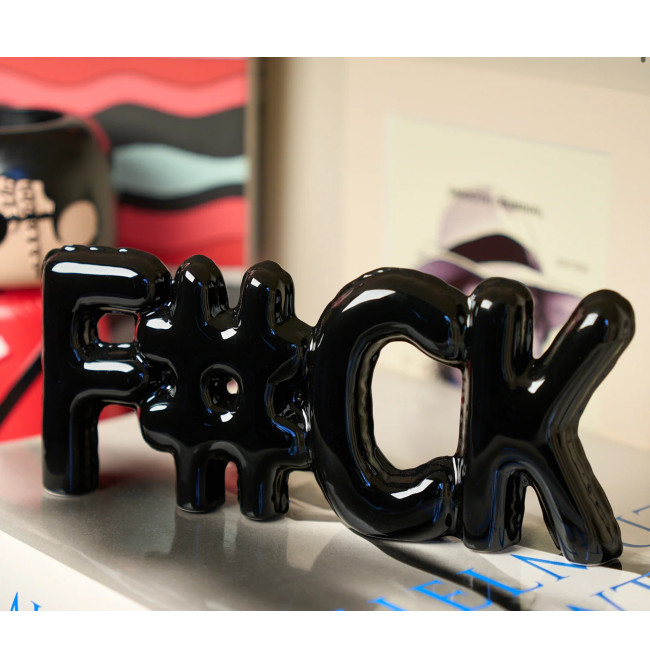 SCRITTA DECORATIVA FUCK BLACK