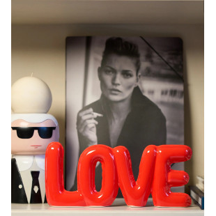 SCRITTA DECORATIVA LOVE RED