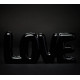 SCRITTA DECORATIVA LOVE BLACK