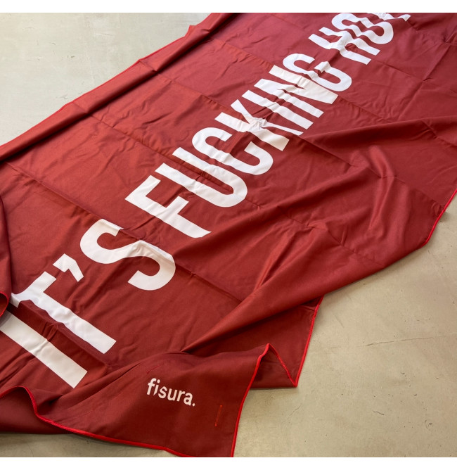 TELO MARE "IT'S FUCKING HOT" ROSSO