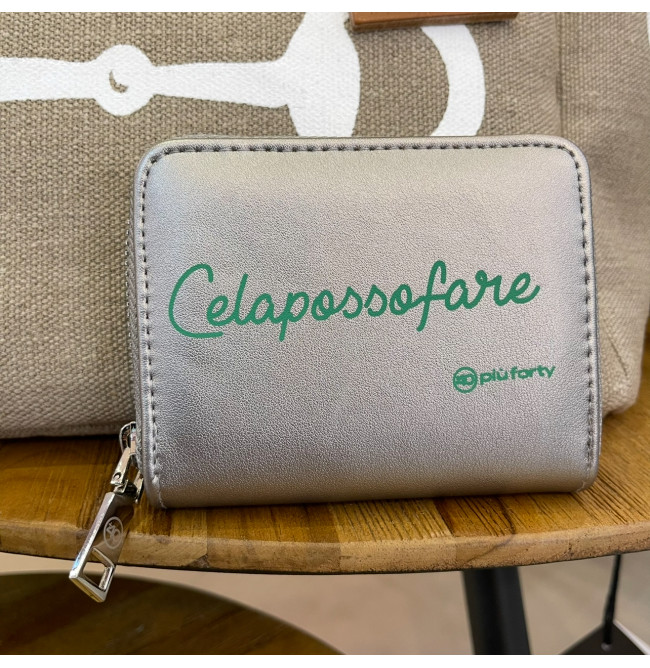 PORTAFOGLIO PICCOLO "CELAPOSSOFARE"