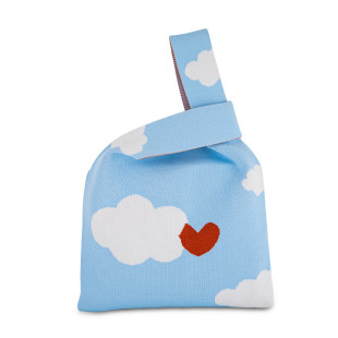 BORSA A NODO - DECORAZIONE NUVOLE