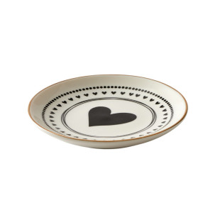 PIATTINO ROTONDO CUORE NERO