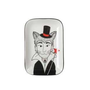 PIATTINO RETTANGOLARE MEN WITH FOX EARS