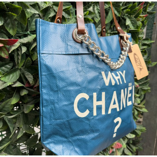 BORSA MANIFATTURE PICO - CHANEL BLUE